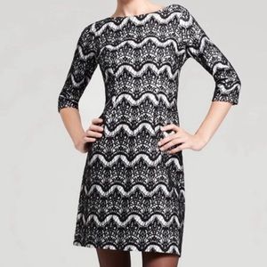 Lilly Pulitzer Nikola Black Lace Dress Exposed Zip